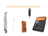 Gallagher solar chicken fence kit includes a gallagher S60 energizer aLive Lite indicator a Digital Fence Tester a ground rod and roll of Poultry netting