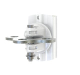 Gallagher 3 way gate anchor kit with a silver metal mounting plate and threaded bolt, shown on a plain white background.