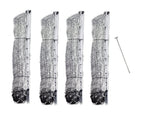 4 Rolls of 164 feet Premier One Gallagher Poultry Net + Ground Rod for Electric Fence