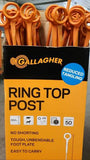 Box of 250 Gallagher Ring Top Fence Posts
