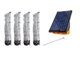 electric fence kit with 4 Rolls 48"X164' Sheep Net Gallagher  S200 solar Energizer and Ground rod
