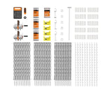 deer food plot electric fence kit from gallagher with all the parts, posts, wire, energizer and signs