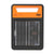 Orange and black Gallagher S60 Solar Electric Fence Charger with large solar panel