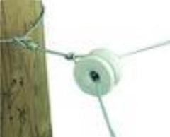 Gallagher Porcelain Round Doughnut Electric Fence Insulator with wire