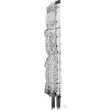 white Gallagher Turbo Wire Electric Poultry / Sheep Netting with double spiked posts